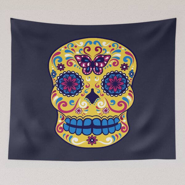 Item preview, Day of the Dead Butterfly Sugar Skull designed and sold by tpixx.