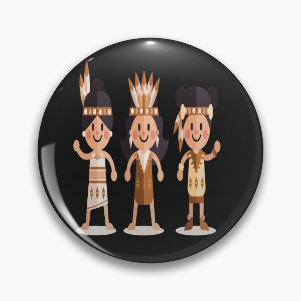 Item preview,  Indigenous girls, kids: cut and funny Native Americans  designed and sold by RM2017.