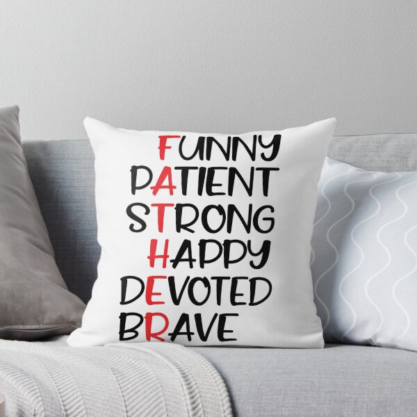 Item preview, Father 's day quote : Funny Patient Strong Happy Devoted Brave Dad designed and sold by remonss.