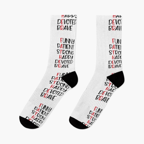 Item preview, Father 's day quote : Funny Patient Strong Happy Devoted Brave Dad designed and sold by remonss.
