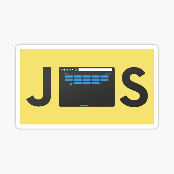 Lovely yellow javascript sticker Sticker