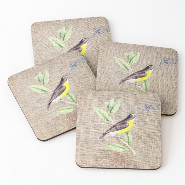 Item preview, Yellow Breasted Bird on Canvas Design designed and sold by MaxnGeorge.