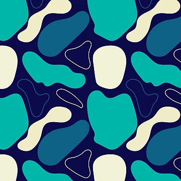Artwork thumbnail, Abstract Liquid Colorful Shapes Pattern by Aysel's Designs