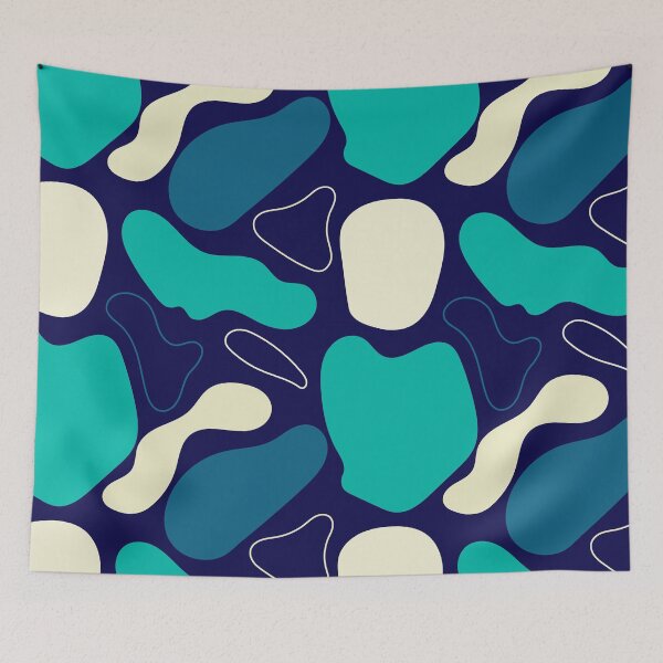 Item preview, Abstract Liquid Colorful Shapes Pattern designed and sold by Aysel's Designs.