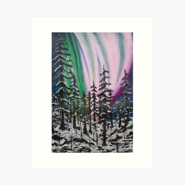 The Northern Lights - A Painting Art Print