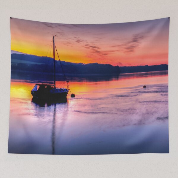 Item preview, Sunset Dinorwic Marina Y Felinheli Wales designed and sold by AJEvans.