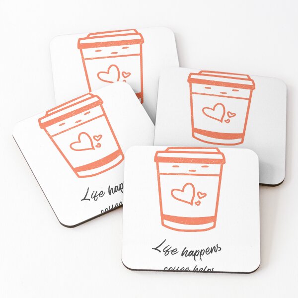 Item preview, life happens - coffe helps designed and sold by Westii.