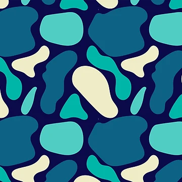 Artwork thumbnail, Abstract Liquid Colorful Shapes Pattern by Aysel's Designs