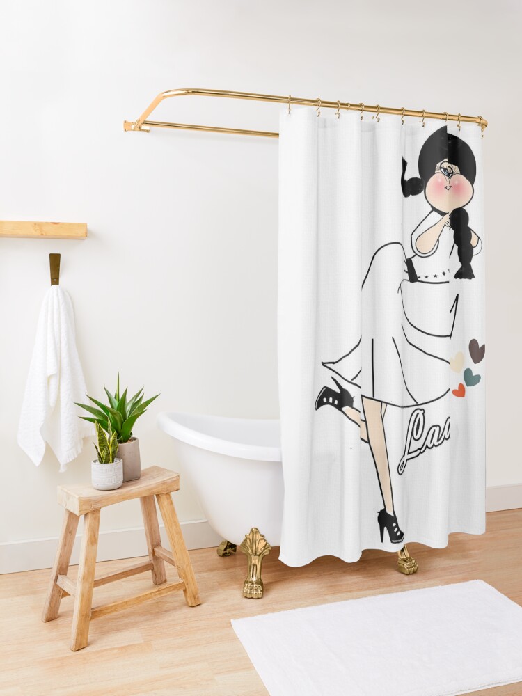 "Cute lady " Shower Curtain for Sale by shirleycutecard Redbubble