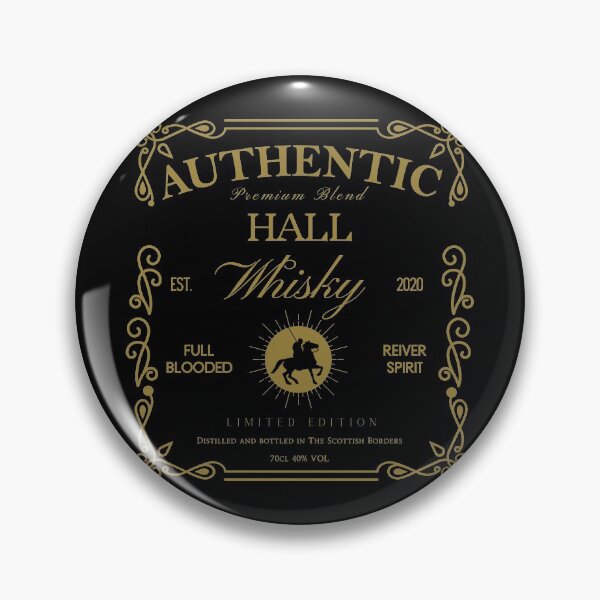Item preview, HALL Whisky Label | Border Reivers designed and sold by yourscotborders.