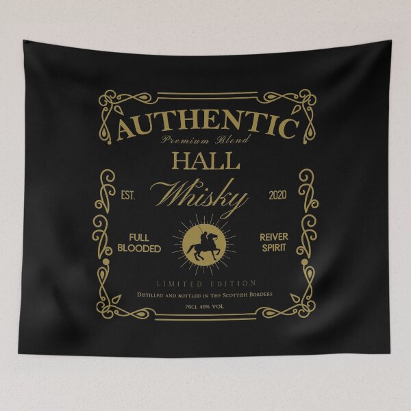 Artikelvorschau, HALL Whisky Label | Border Reivers entworfen und verkauft von yourscotborders.