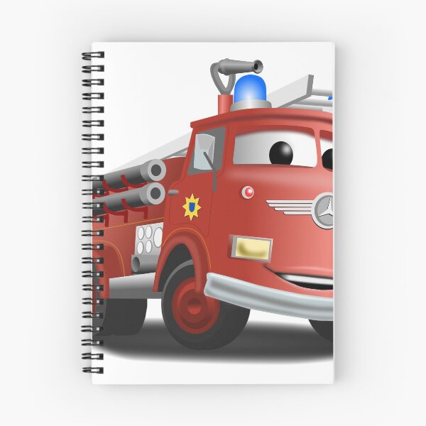Item preview, Cartoon Style Fire Engine designed and sold by Sandpiperarts.