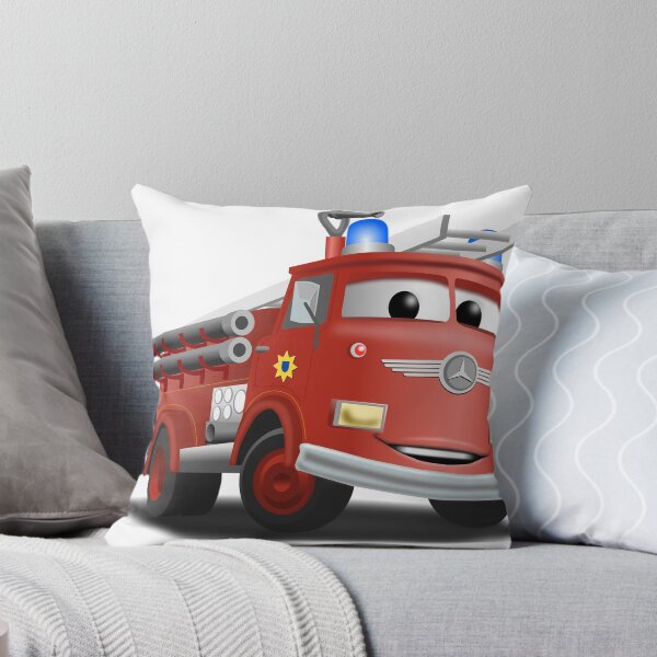 Item preview, Cartoon Style Fire Engine designed and sold by Sandpiperarts.