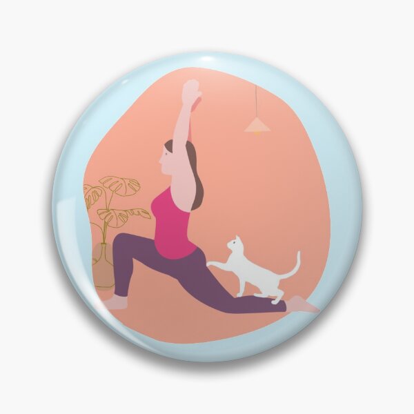 Item preview, Cat mom Yoga with cat  designed and sold by Trio's Stuff.