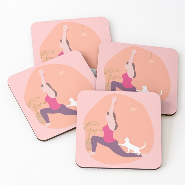 Item preview, Cat mom Yoga with cat  designed and sold by Trio's Stuff.