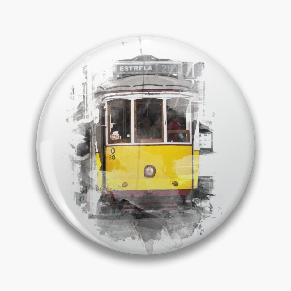 Item preview, Lisbon Tram 28 watercolor designed and sold by OctavioSa.