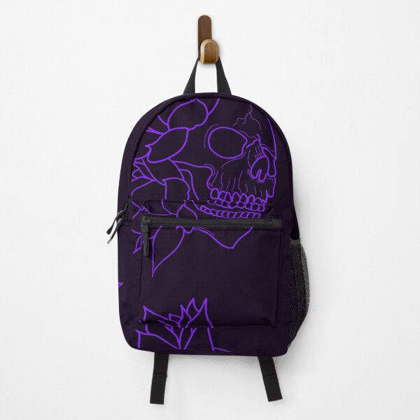 Item preview, Skull and purple water lilies designed and sold by BV-creas.