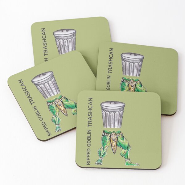 Artikelvorschau, RIPPED GOBLIN TRASH CAN von FrankenDuo grün entworfen und verkauft von FrankenDuo.