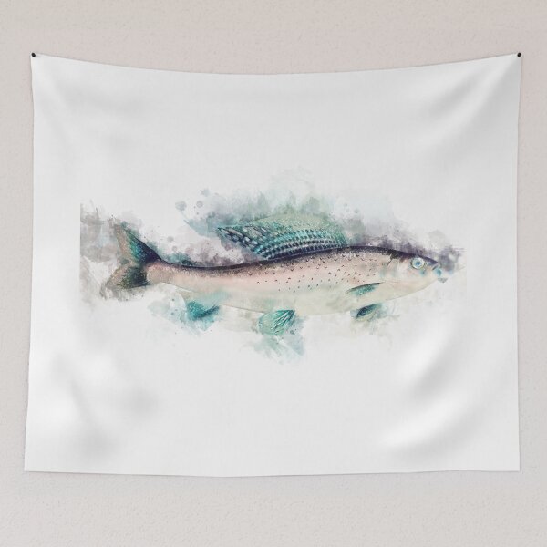 Item preview, Arctic GRAYLING Watercolor Art for the Fishing Lovers and Anglers designed and sold by Naumovski.