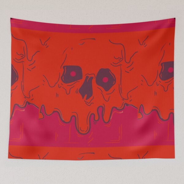 Item preview, melting skull-red designed and sold by Rajpramanik.