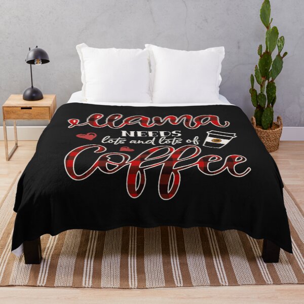 Item preview, Mama Needs Coffee Red Buffalo Plaid Letter Funny Mom Quote for Everyday Life designed and sold by alenaz.