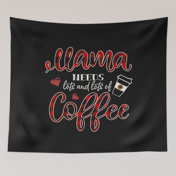 Item preview, Mama Needs Coffee Red Buffalo Plaid Letter Funny Mom Quote for Everyday Life designed and sold by alenaz.