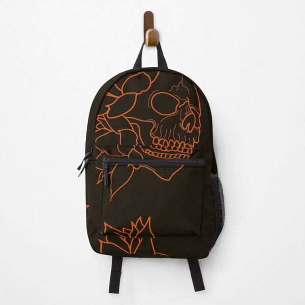 Item preview, Orange skull and water lilies designed and sold by BV-creas.