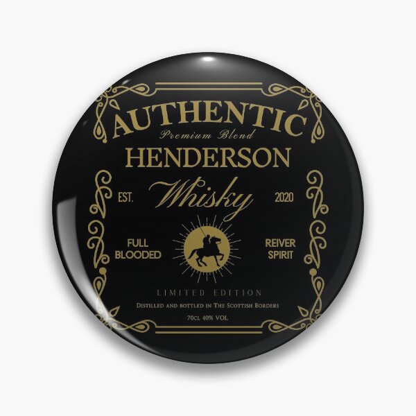 Item preview, HENDERSON Whisky Label | Border Reivers designed and sold by yourscotborders.