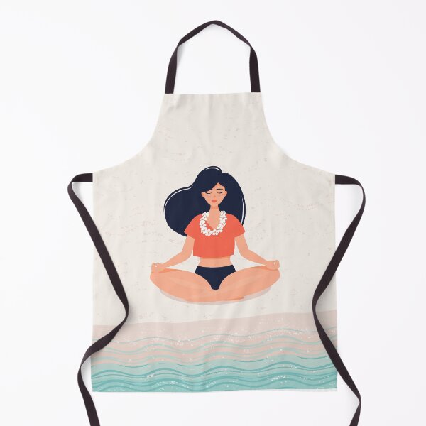 Item preview, Brunette Girl Who Practices Yoga Lotus Pose By Sea designed and sold by paradiskt.