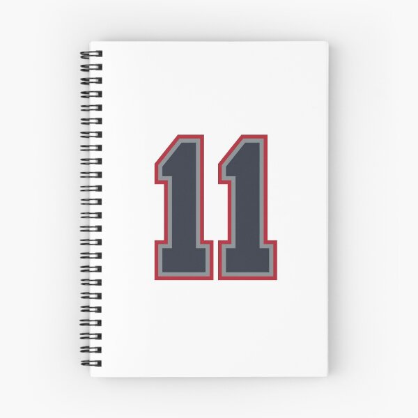 Item preview, 11 Navy Grey Red Sports Number Eleven designed and sold by HelloFromAja.