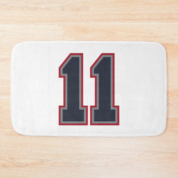 Item preview, 11 Navy Grey Red Sports Number Eleven designed and sold by HelloFromAja.