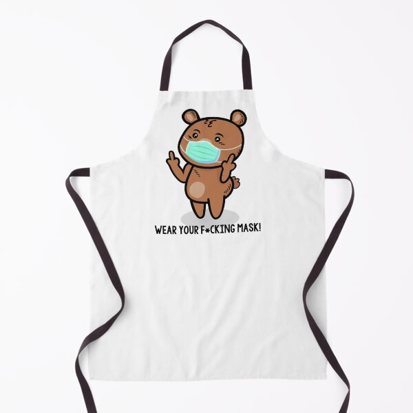 Item preview, WEAR YOUR MASK Sheeple - Funny, cute Bear Mask Cartoon meme - Baa follow me designed and sold by originalsusie.