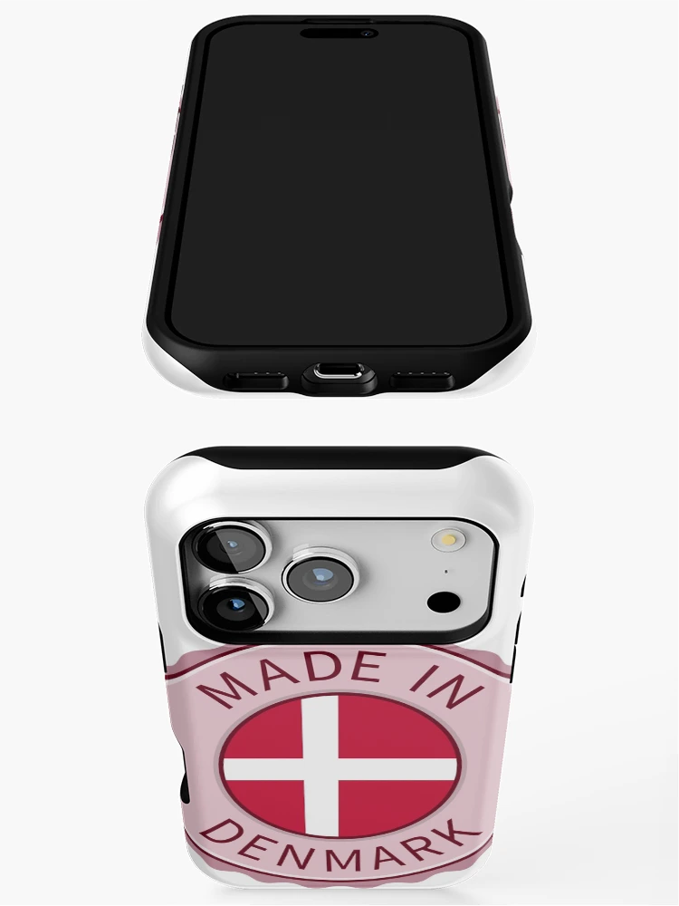 Thumbnail 3 of 4, iPhone Case, Made In Denmark Logo designed and sold by ClickForMore.