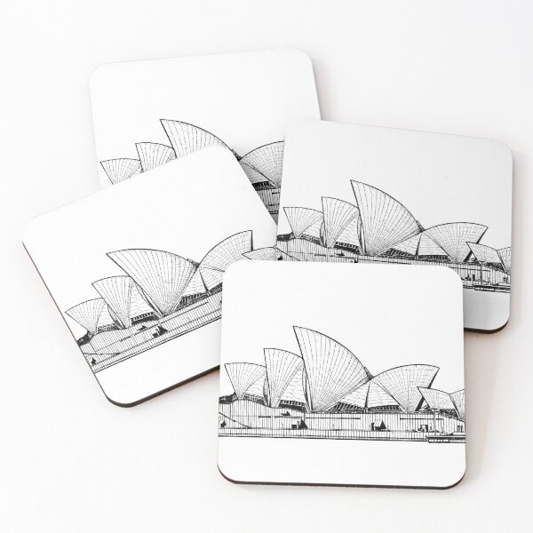 Item preview, SYDNEY OPERA HOUSE ink painting.1 designed and sold by lautir.