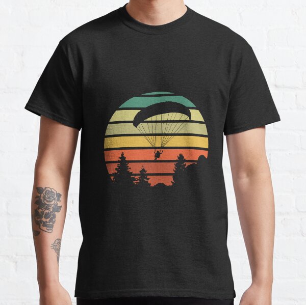 Parapente Sunset Vintage T-shirt classique