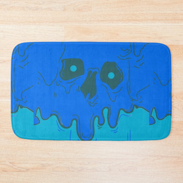 Item preview, melting skull-neaon blue designed and sold by Rajpramanik.