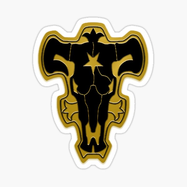 Black Clover Fanart of Black Bulls Emblem Sticker