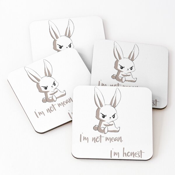 Item preview, Angry bunny i'm not mean, i'm honest designed and sold by Achily.