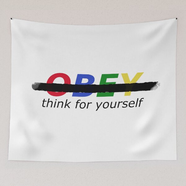 Item preview, Obey/think for yourself designed and sold by NomadMessenger.