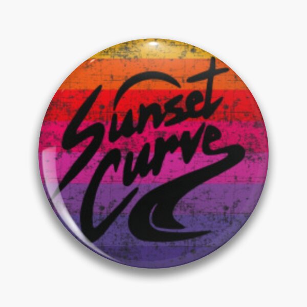 Sunset Curve Pins and Buttons | Redbubble