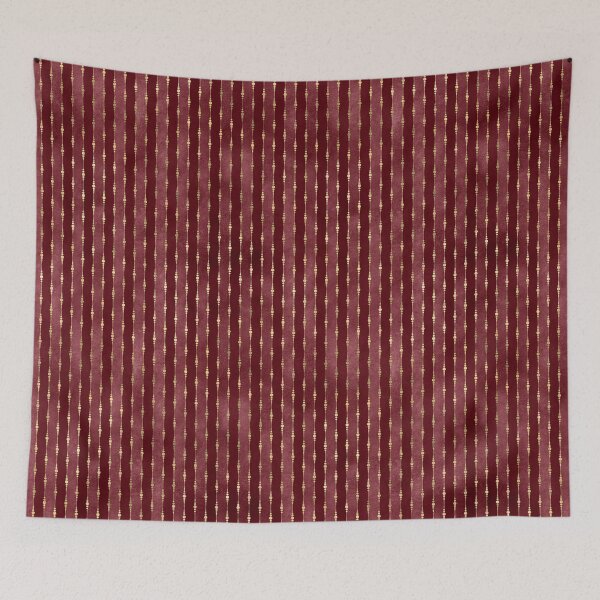 Item preview, Gothic Red and Gold Stripes designed and sold by Dreamflight.