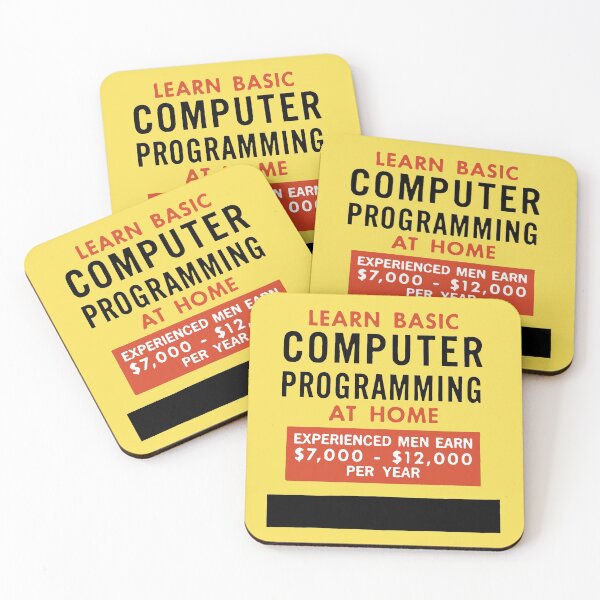 Item preview, LEARN COMPUTER PROGRAMMING AT HOME - ADVERT designed and sold by ThrowbackAds.