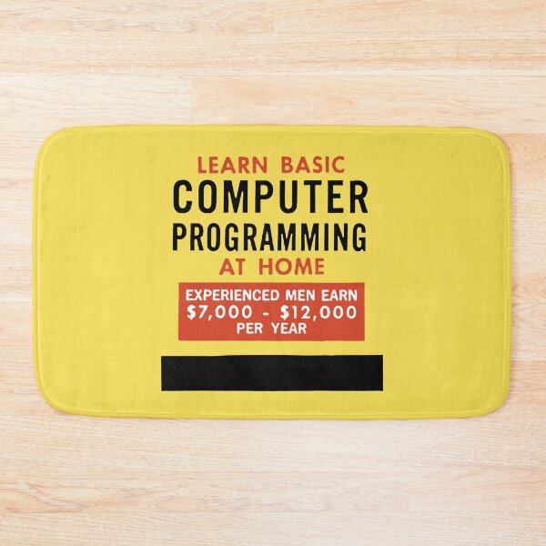 Item preview, LEARN COMPUTER PROGRAMMING AT HOME - ADVERT designed and sold by ThrowbackAds.