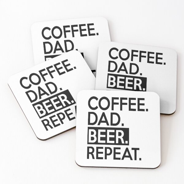 Item preview, Funny  Father Day Quote : Coffee Dad Beer Repeat  designed and sold by remonss.