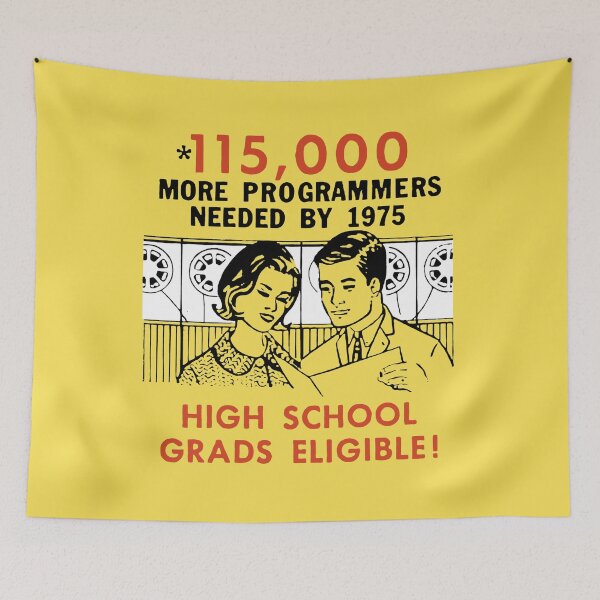Item preview, LEARN COMPUTER PROGRAMMING AT HOME - ADVERT designed and sold by ThrowbackAds.