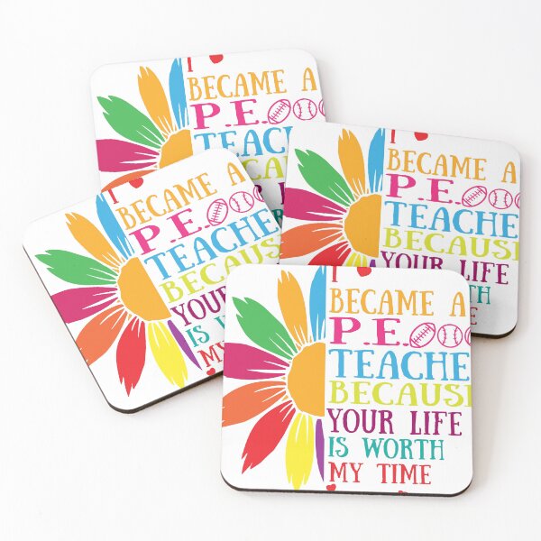 Item preview, I became a PE teacher because your life is worth my time designed and sold by MTR77.