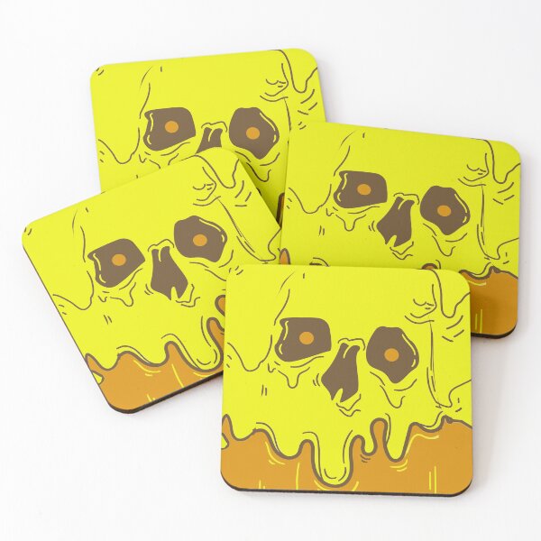 Item preview, melting skull-yellow orange designed and sold by Rajpramanik.
