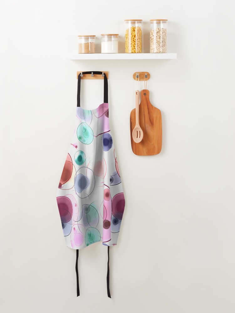 Alternate view of Playful circles Apron