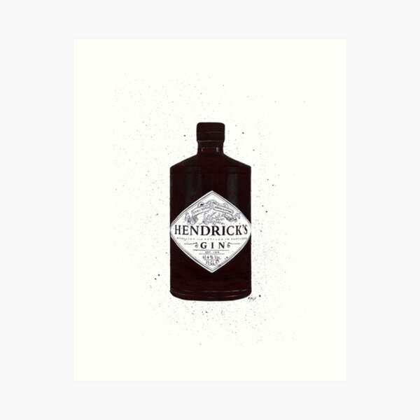 Item preview, Hendricks Gin Painting, Gin Print, Gin Art, Wall Art designed and sold by R Bex.