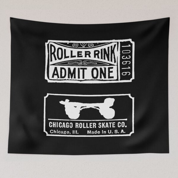 Item preview, ROLLER RINK - TICKET designed and sold by ThrowbackAds.